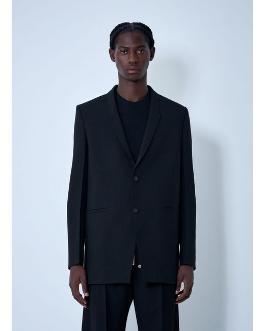 Rick Owens Blue Single-Breasted Blazer for men