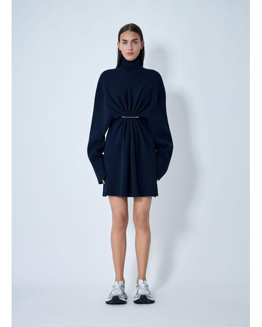 Balenciaga Blue Pinches Mini Dress
