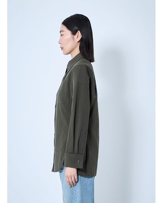 Saint Laurent Gray Cassandre Shirt