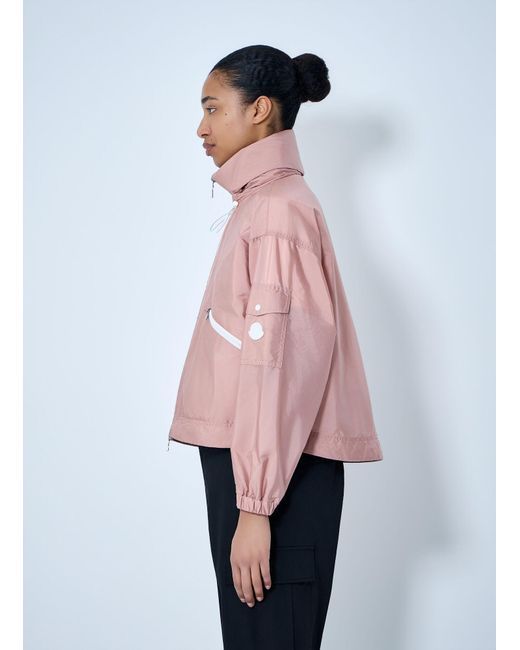Moncler Pink Marmacy Hooded Rain Jacket