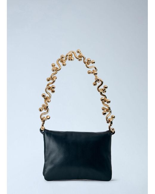 Sportmax Blue Mini Soffy Leather Handbag