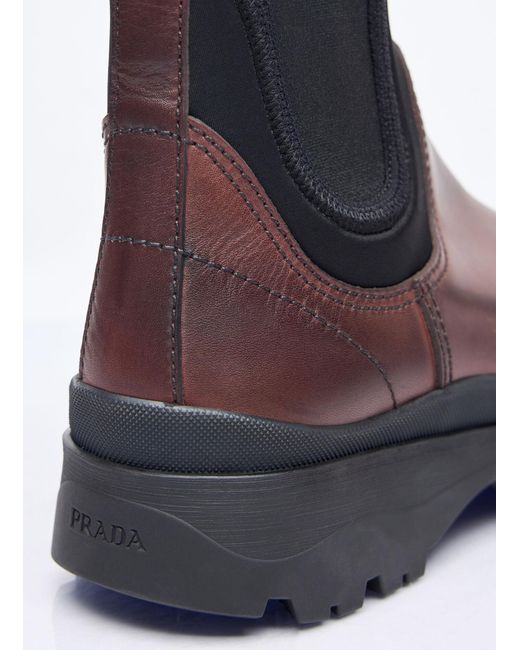 Prada Purple Blixxen Boots for men