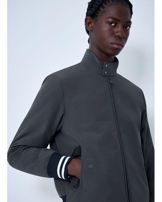 Moncler Blue Prieure Reversible Down Bomber Jacket for men