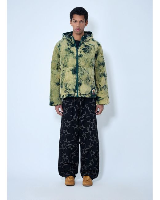 Brain Dead Green Hooded Corduroy Jacket for men