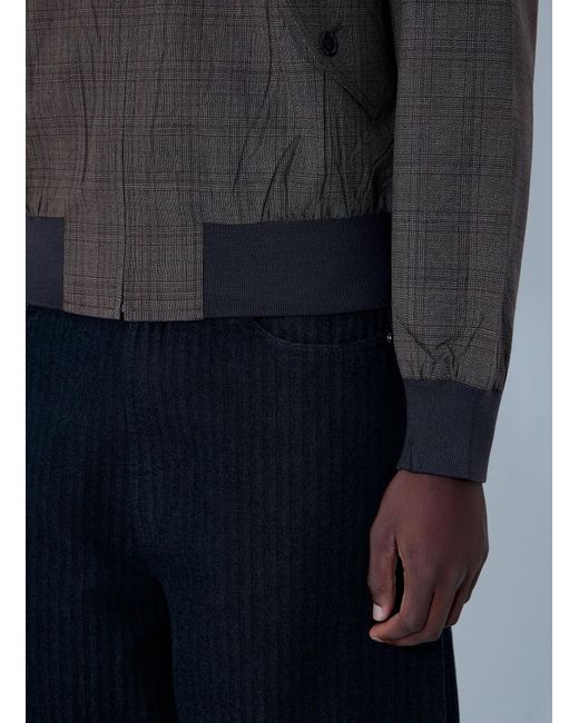 Prada Blue Hooded Wool Jacket for men