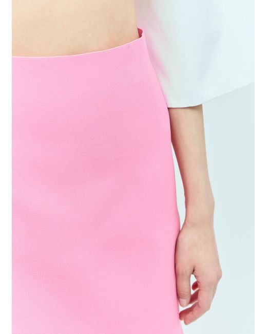 Jil Sander Pink Mini Skirt