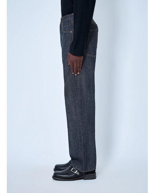 Visvim Blue Social Sculpture 01 Wide Mud Jeans for men