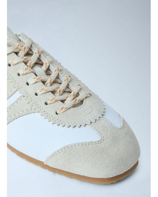 Dries Van Noten Blue Suede Panel Trainers
