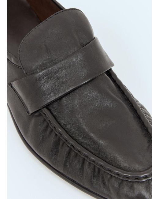 The Row White Soft Loafers for men