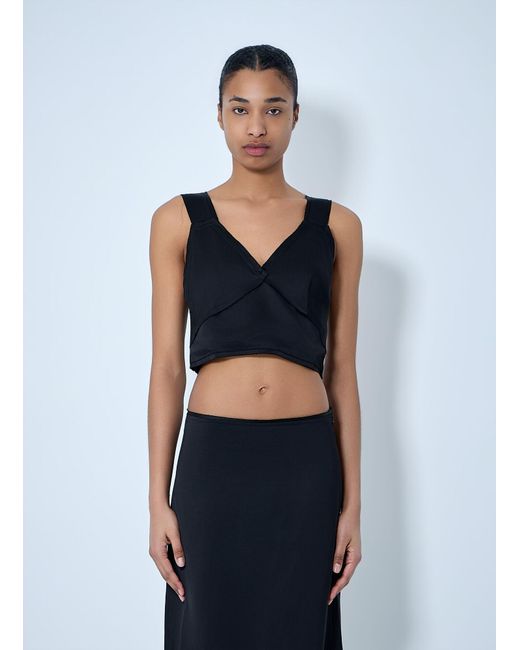 Totême  Blue V-Neck Sleeveless Top