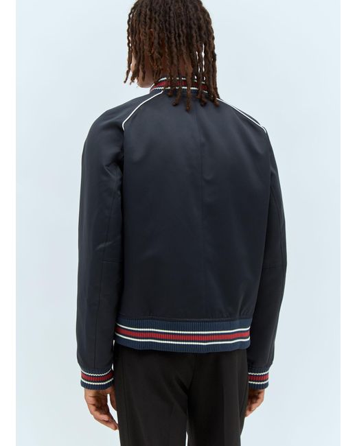 Wales Bonner Blue Marvel Bomber Jacket for men