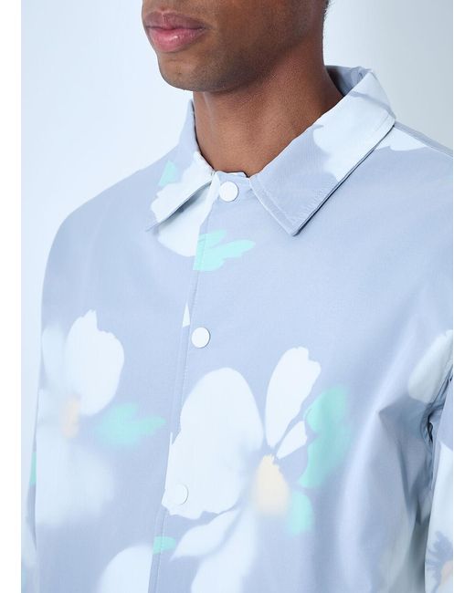 Noah NYC Blue Double-Layer Campus Jacket for men