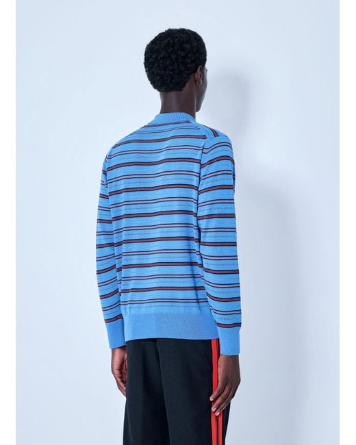 Wales Bonner Blue Beam Polo for men