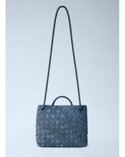 Bottega Veneta Blue Small Andiamo Handbag