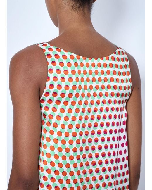 Dries Van Noten White Draz Polka-Dot Silk Maxi Dress