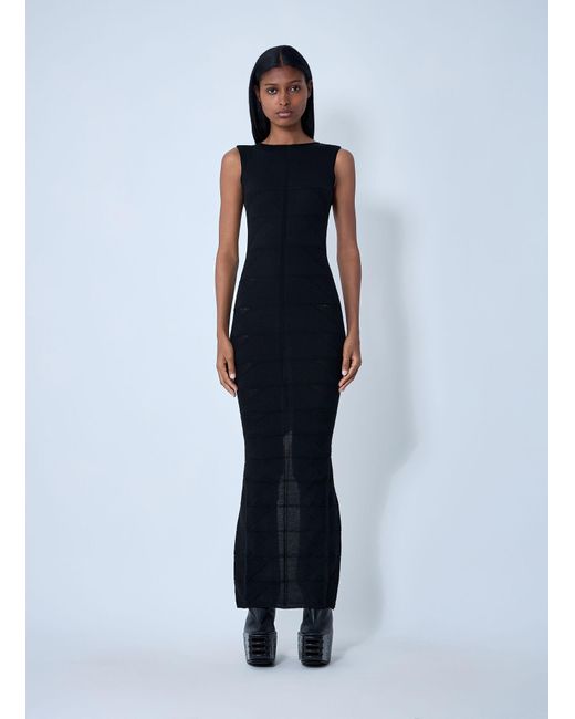 Rick Owens Blue Tank Maxi Dress