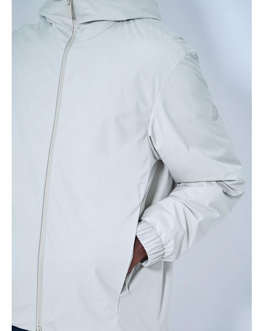 Moncler White Trelatete Hooded Down Jacket for men