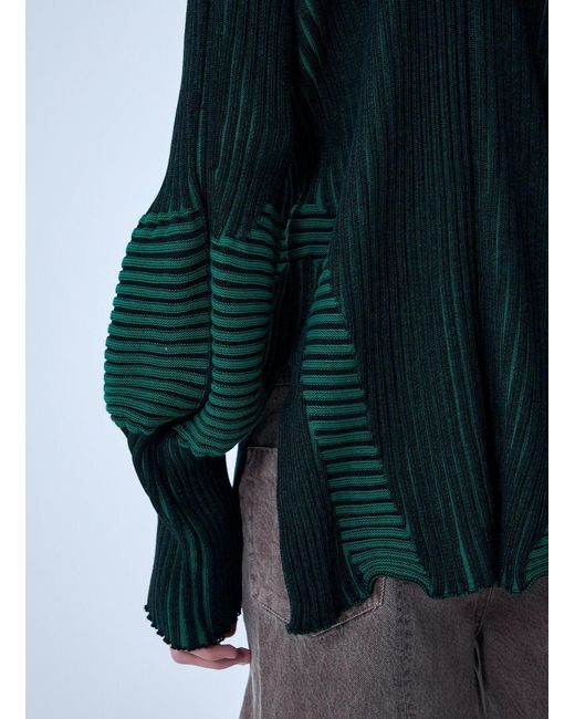 LUEDER Green Healer Knit Zip Jacket