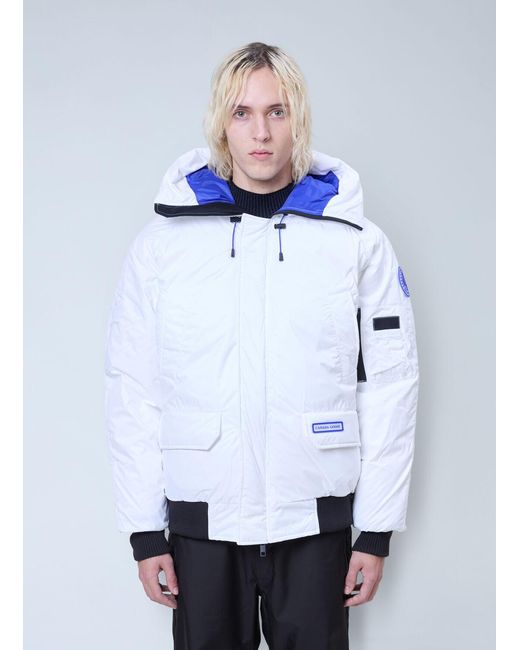Canada Goose White Chilliwack Bomber Jacket