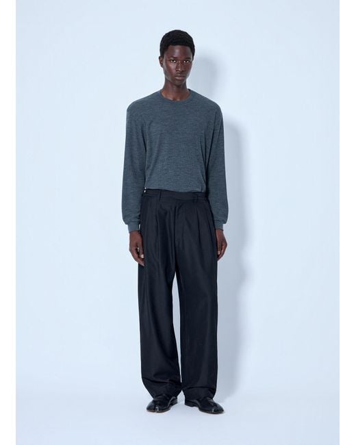 Ssstein Blue Wide Easy Pants for men