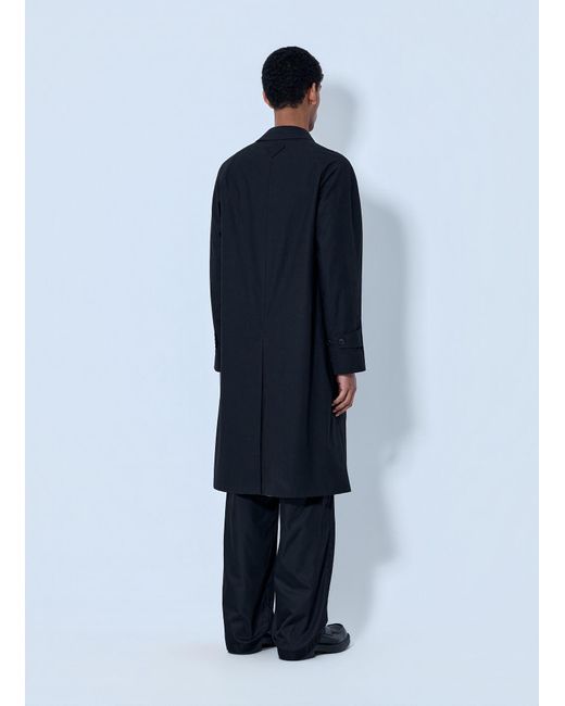 Prada Blue Classic Single-Breasted Coat for men