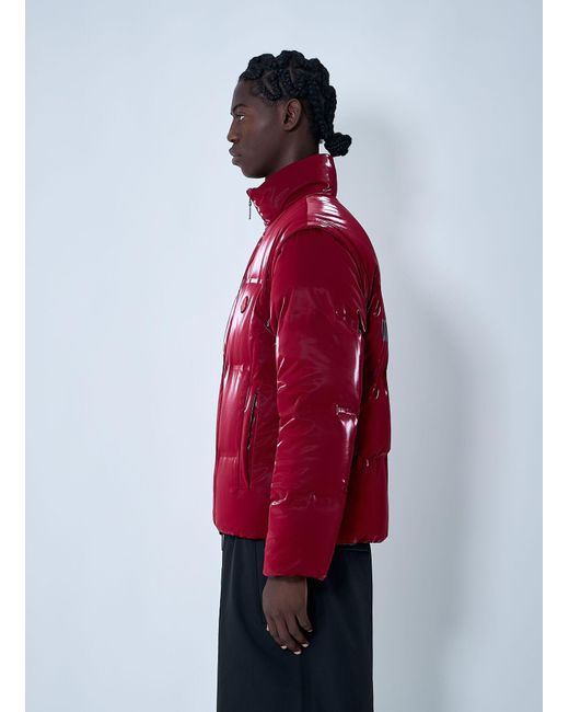 Moncler x A$AP ROCKY Blue Moncler X A$ap Rocky Reversible Throttle Short Down Jacket for men