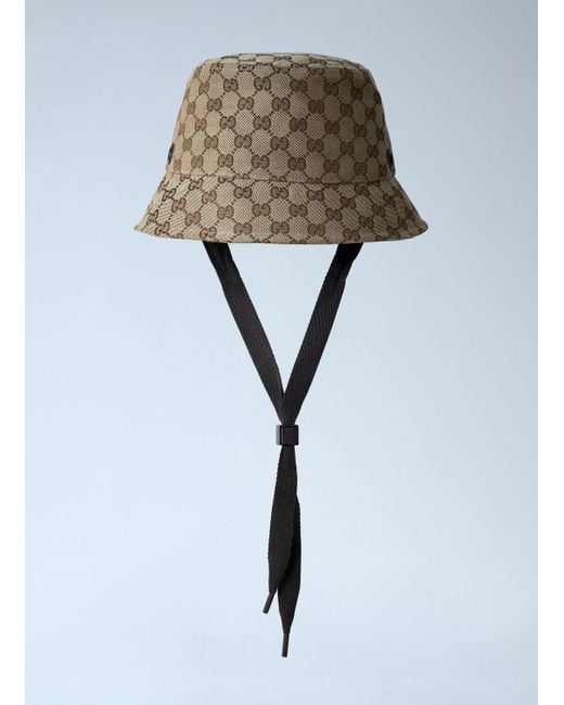 Gucci Natural Logo Motif Bucket Hat for men