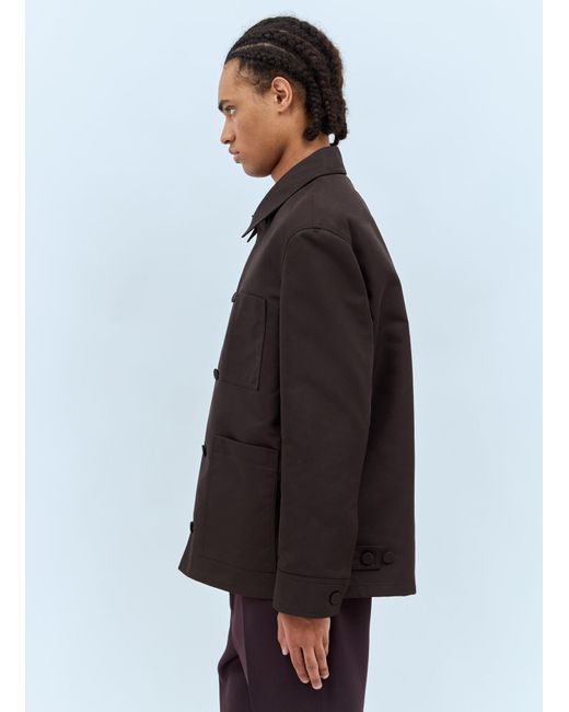 Gucci Gray Technical Cotton-Blend Jacket for men