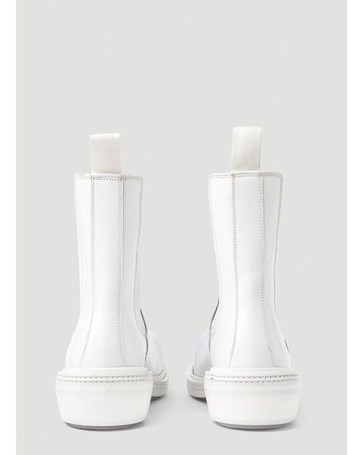 Bottega Veneta White Atomic Boots for men