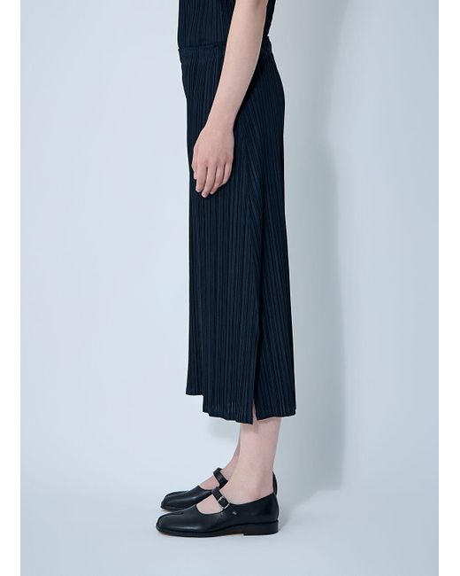 Pleats Please Issey Miyake Blue Mellow Pleated Pants