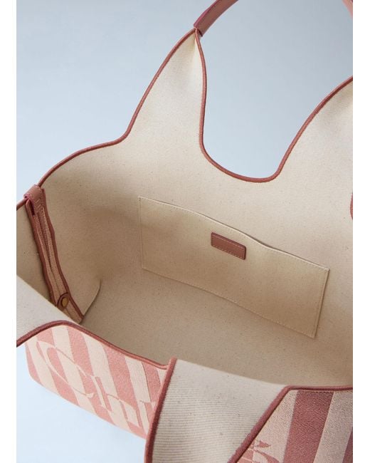Chloé Pink Chloé Stripy East-West Tote Bag