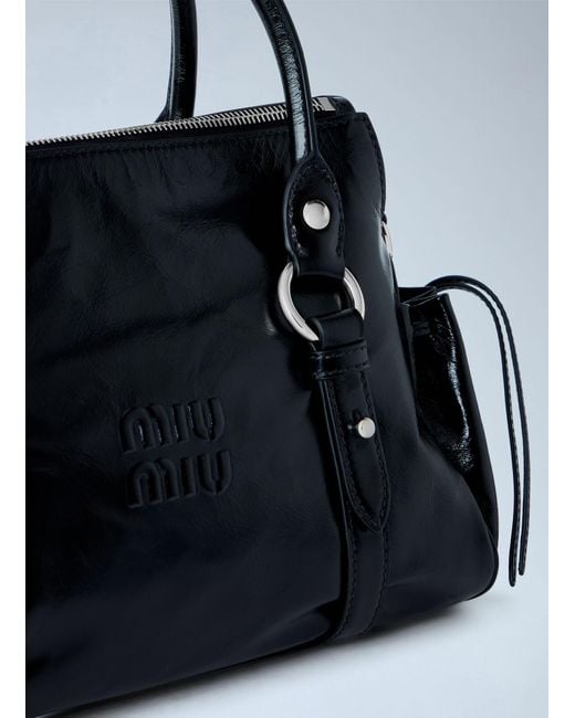 Miu Miu Black Patent Leather Handbag