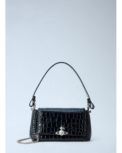 Vivienne Westwood Blue Hazel Medium Shoulder Bag