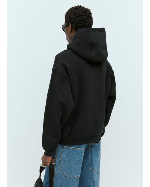 Gucci Black Interlocking G Graffiti Hooded Sweatshirt for men
