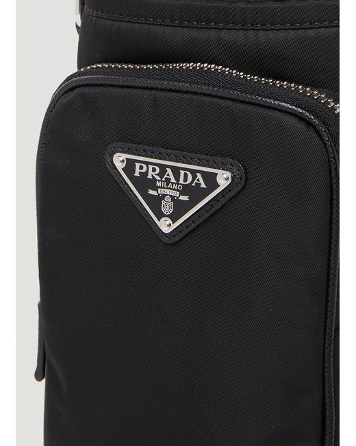 Prada White Re-Nylon Pouch Bag for men