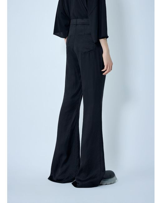 Rick Owens Blue Flared Trousers for men