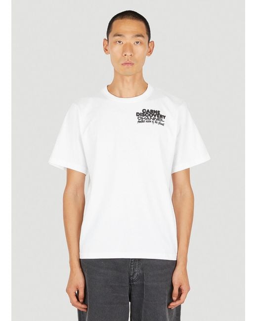 Carne Bollente Cotton Carne Discovery Channel T-shirt in White | Lyst
