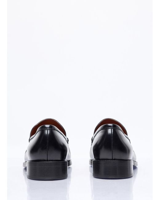 Acne White Leather Loafers for men