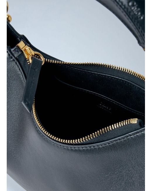 Chloé Blue Chloé Small Banana Nappa Zipped Shoulder Bag
