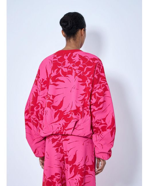 Dries Van Noten Pink Draped Sweatshirt