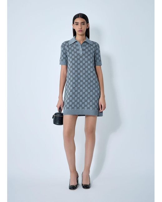 Gucci Blue Polo Mini Dress