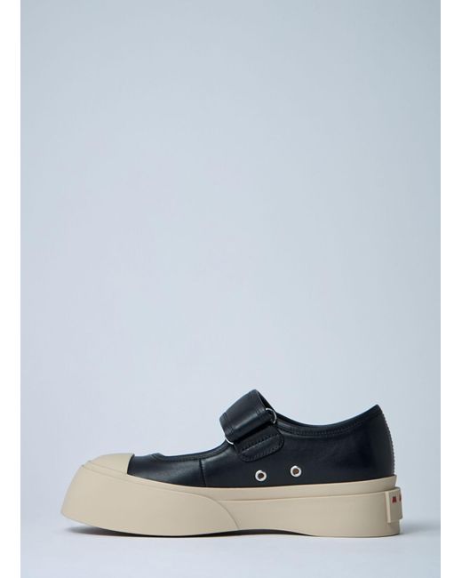 Marni Blue Mary Jane Platform Shoes