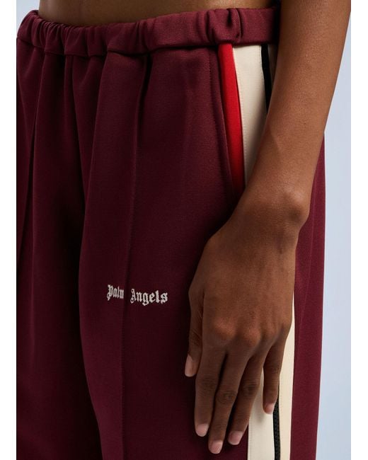 Palm Angels Red Zip Track Pants
