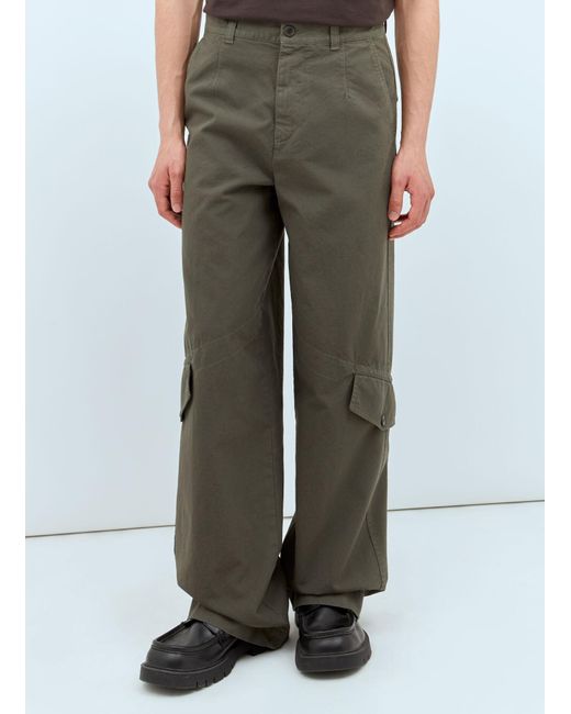 Dries Van Noten Green Paxford Cargo Pants for men