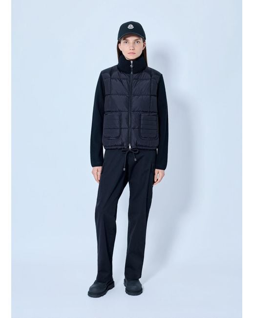 Moncler Blue Padded Zip Vest