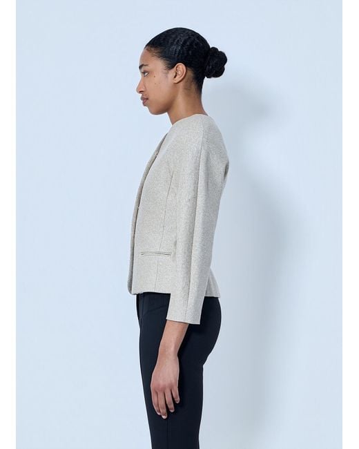 Jacquemus White La Petite Veste Ovalo Jacket