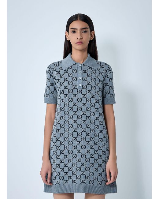 Gucci Blue Polo Mini Dress