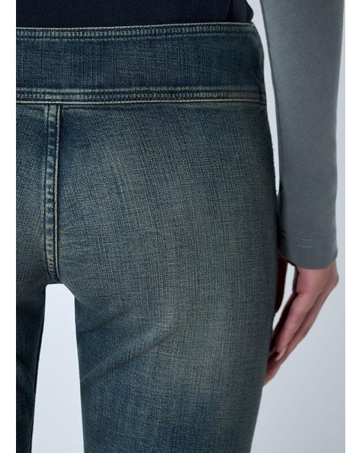 Balenciaga Blue Buckle Bootcut Pants