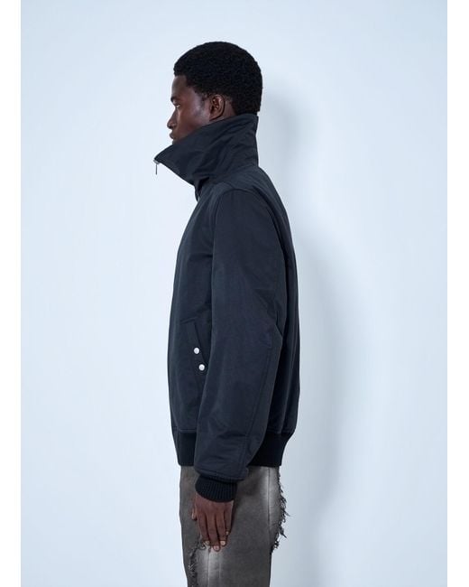 Rick Owens Blue Tower Dracuflight Bomber Jacket for men