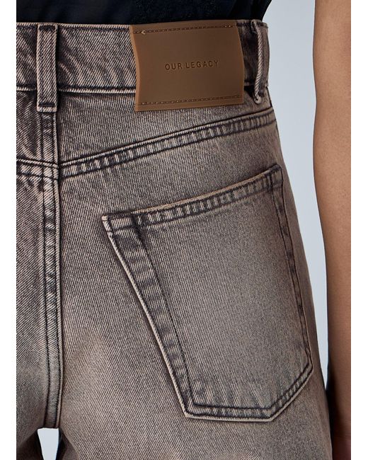 Our Legacy Brown Wata Cut Jeans